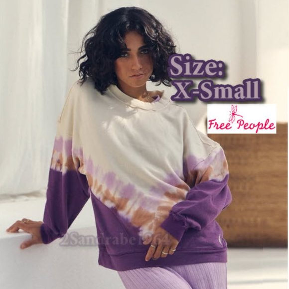 Free People FP Movement Ombre Tie-Dye Metti Crew Sweatshirt - Picture 2 of 16